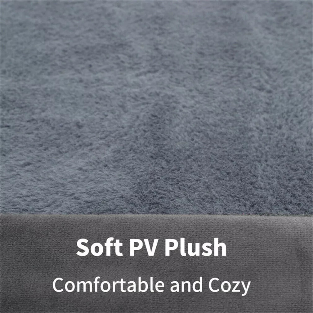 XXL Size PawfectFriend Orthopedic Dog Bed 3-Side Comfort Bolster Padded Calming Mattress Bed with Removable Cover