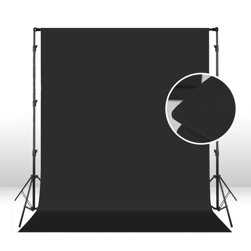 Hridz 2x3m Black Backdrop for Photography Videos