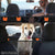 Black PawfectFriend Hard Bottom Car Back Seat Extender & Hammock for Dogs – 63x132cm Waterproof, Heavy-Duty Pet Seat Protector