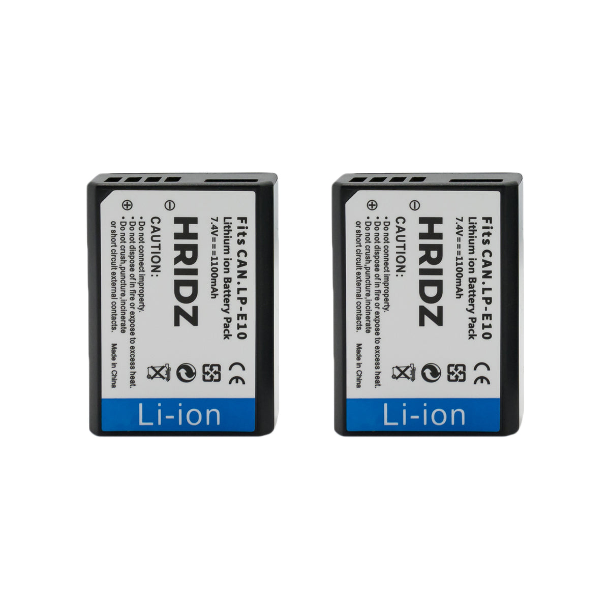 Hridz LP-E10 Battery for Canon EOS 3000D 1500D 1300D 1200D 1100D E10 LC-E10