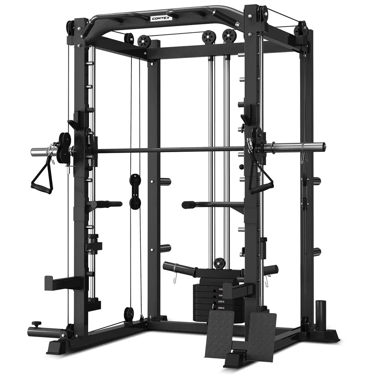 CORTEX SM-20 6-in-1 Power Rack with Smith &amp; Cable Machine