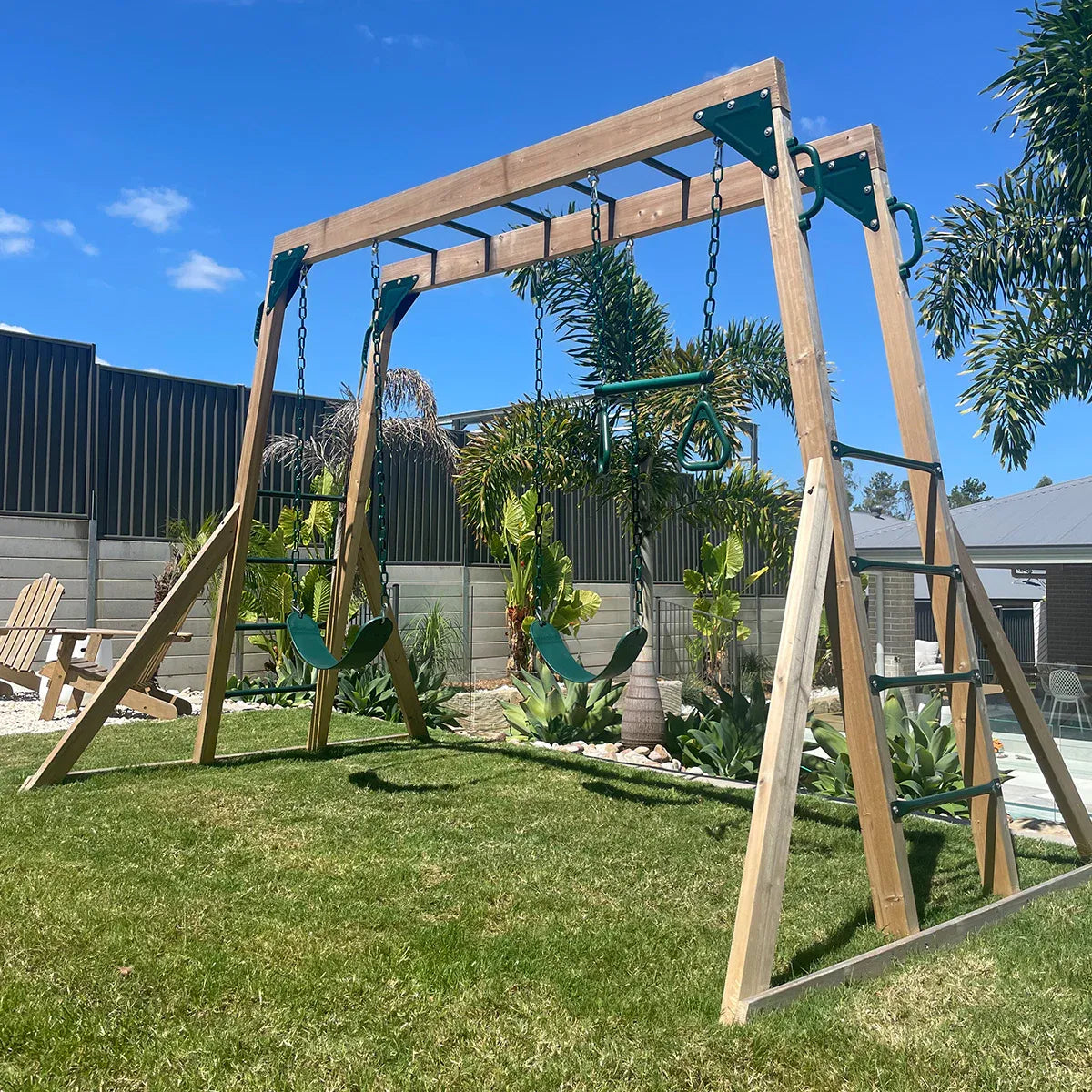 Lifespan Kids Daintree 2-in-1 Monkey Bars &amp; Swing Set