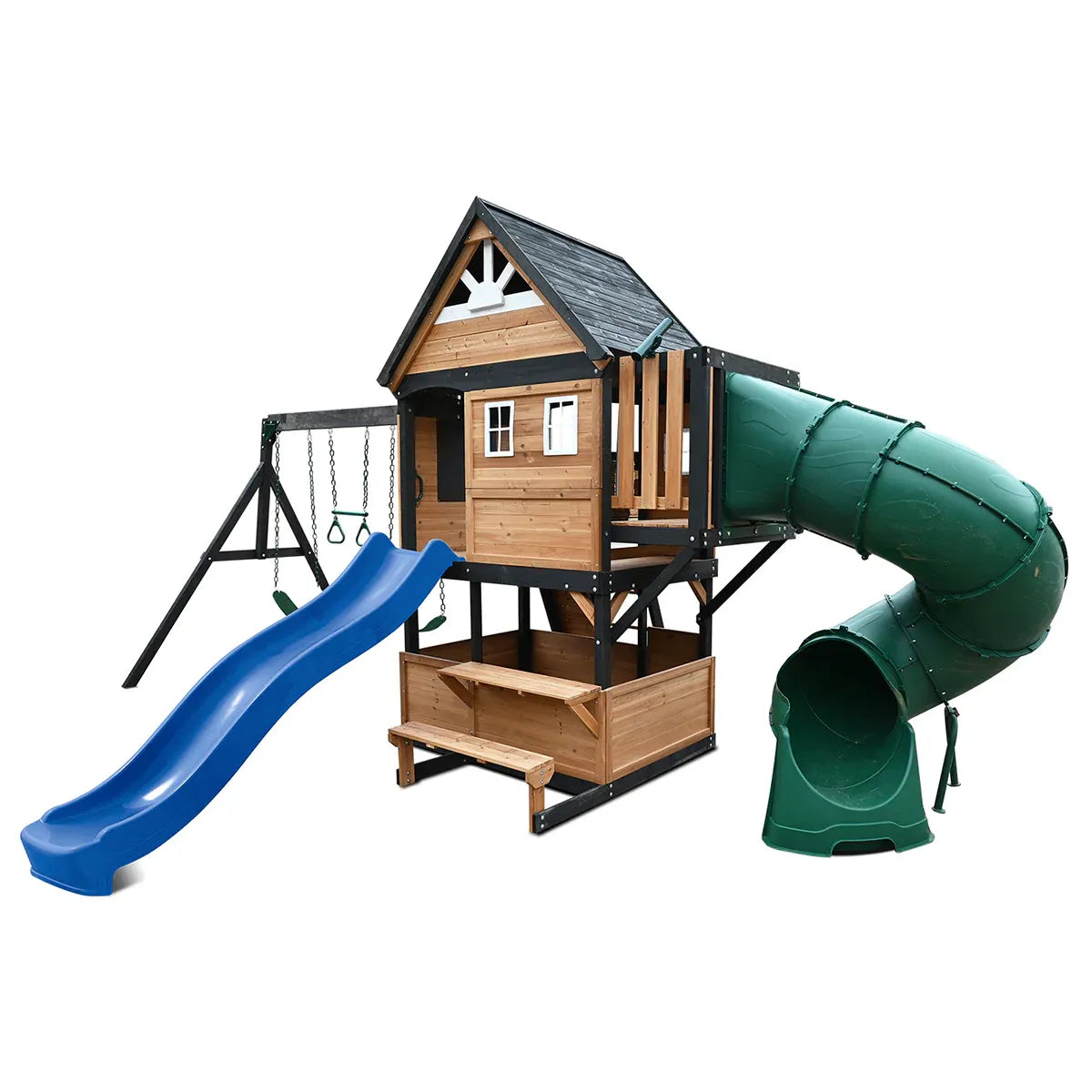 Lifespan Kids Claremont Swing Set &amp; Play Centre with 2.2m Slide (Blue)