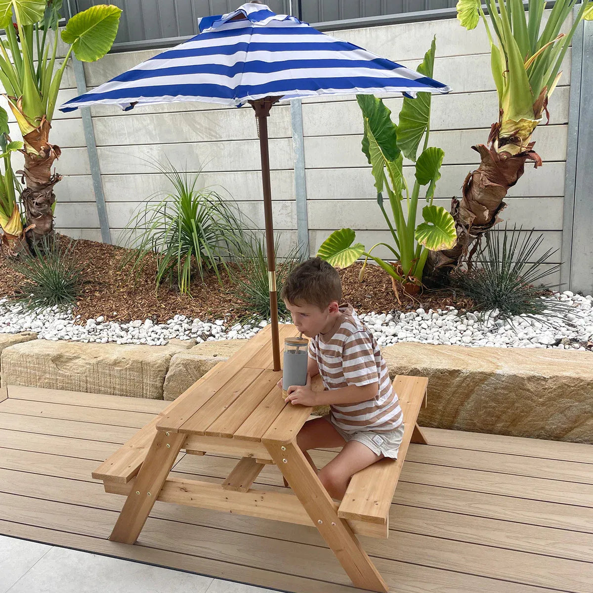 Lifespan Kids Sunrise Sand &amp; Water Table with Umbrella