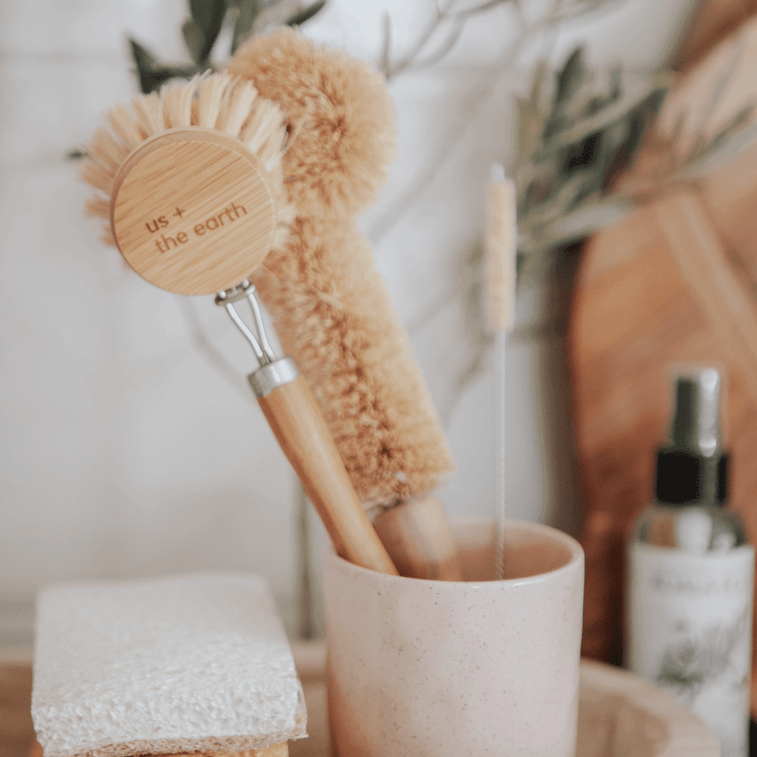 Bamboo Dishwashing Brush | Eco Dish Brush with replaceable head