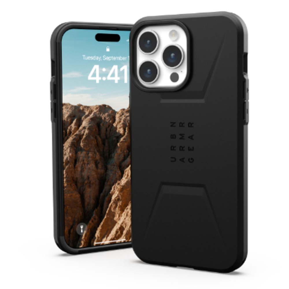 UAG Civilian Magsafe Back Case for iPhone 15 Pro - Black