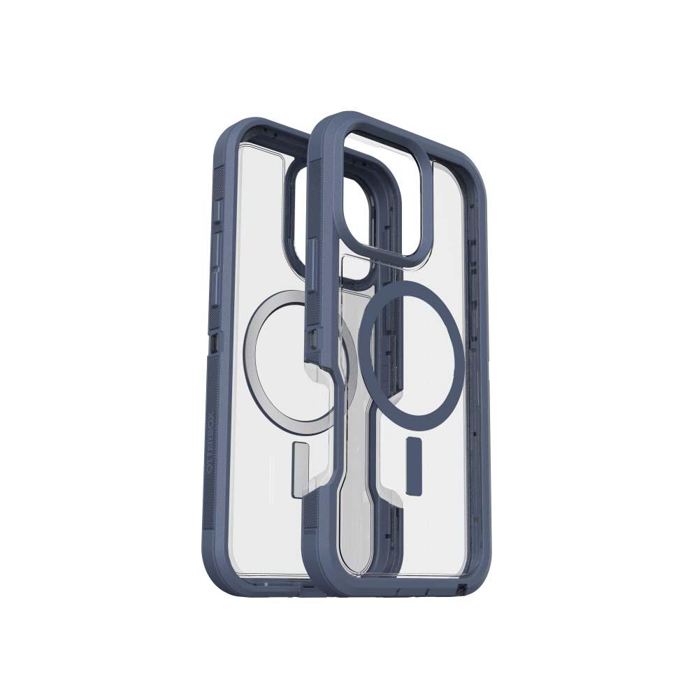 OtterBox Defender XT Clear Back Case for iPhone 16 Pro Max -Clear/Blue