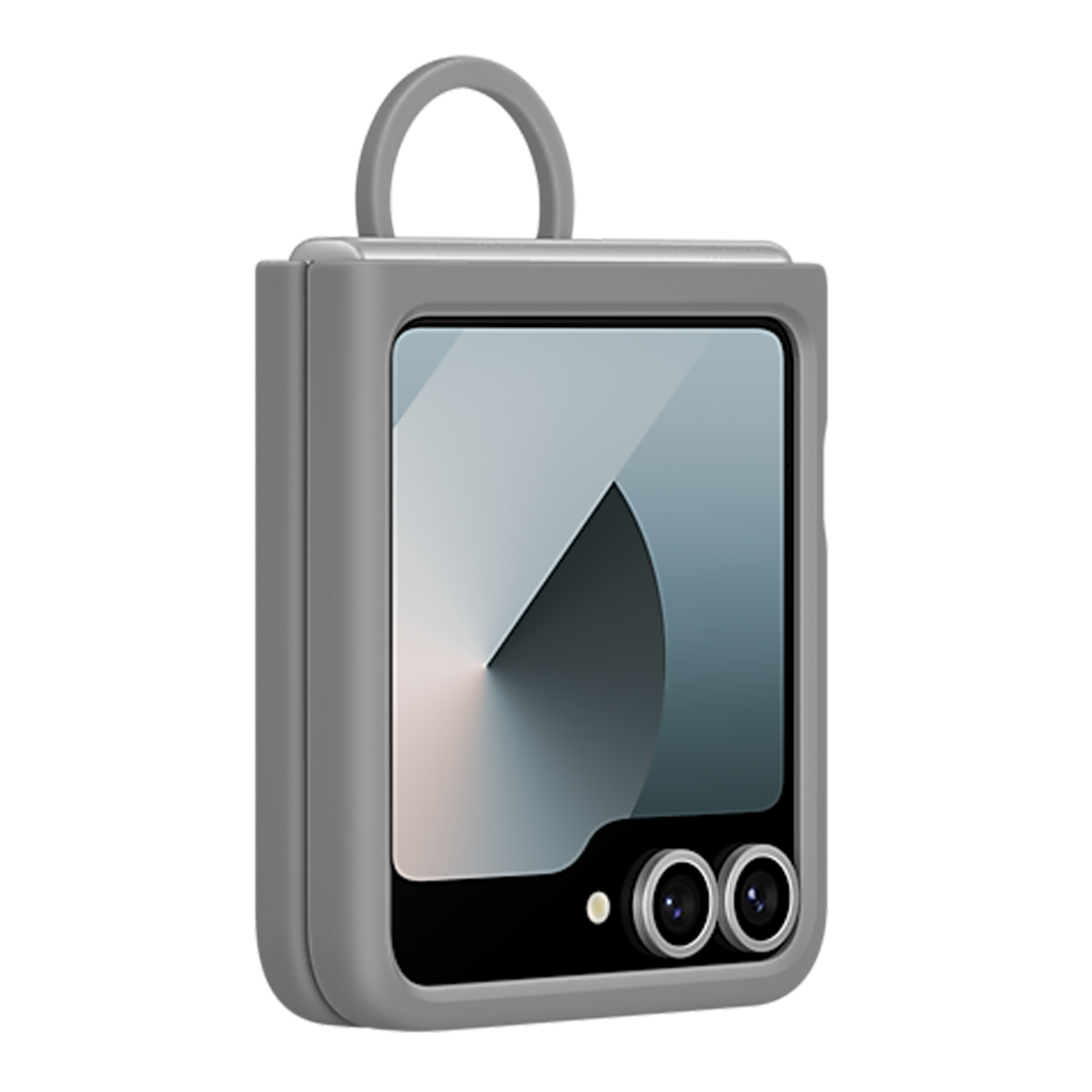 Samsung Silicone Case with Ring for Galaxy Z Flip6 - Grey