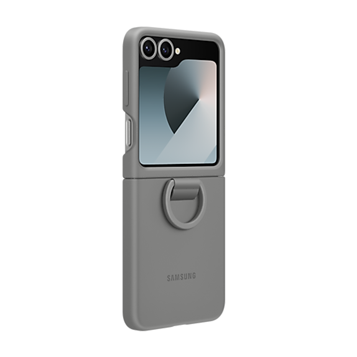 Samsung Silicone Case with Ring for Galaxy Z Flip6 - Grey
