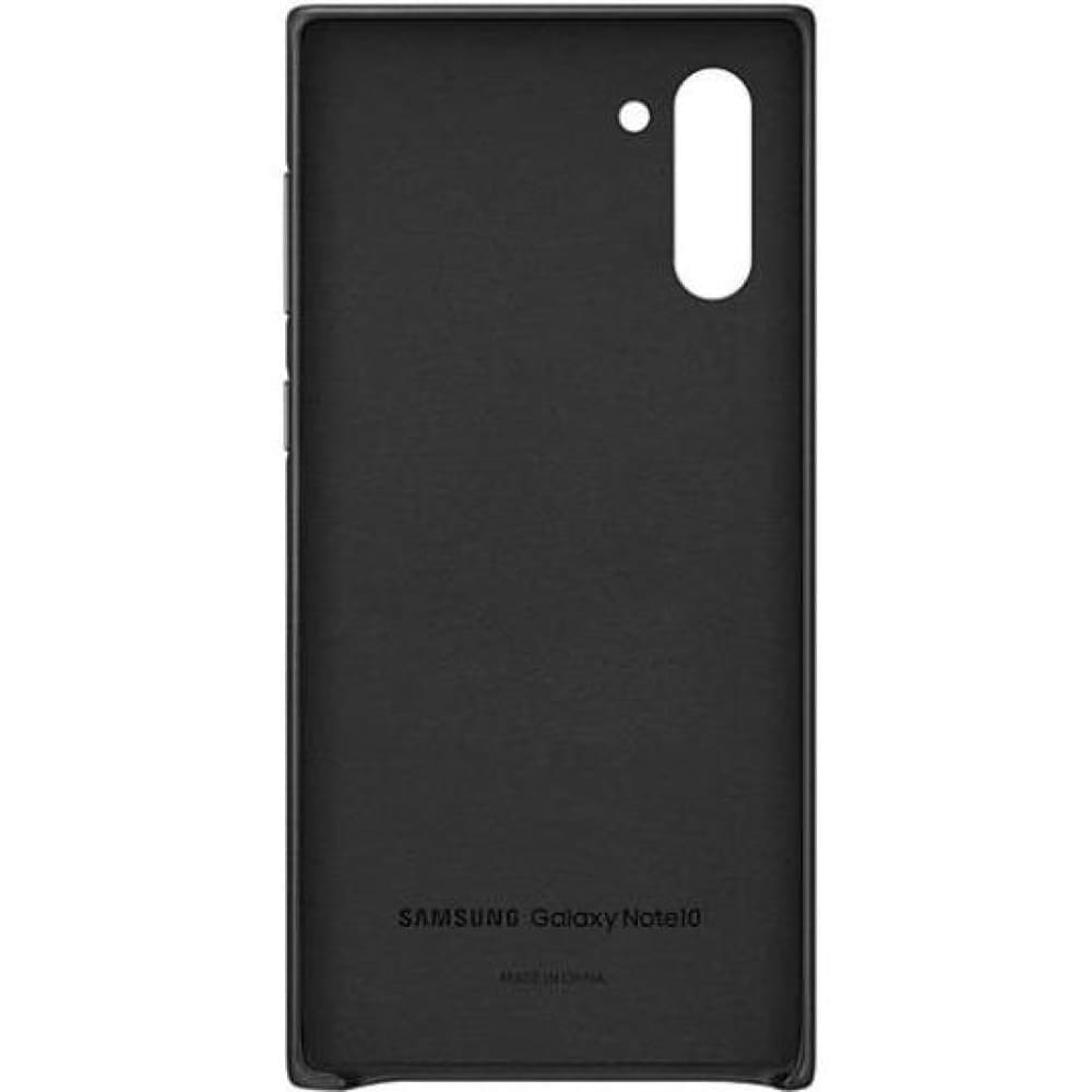 Samsung Galaxy Note 10 Leather Cover Case - Black