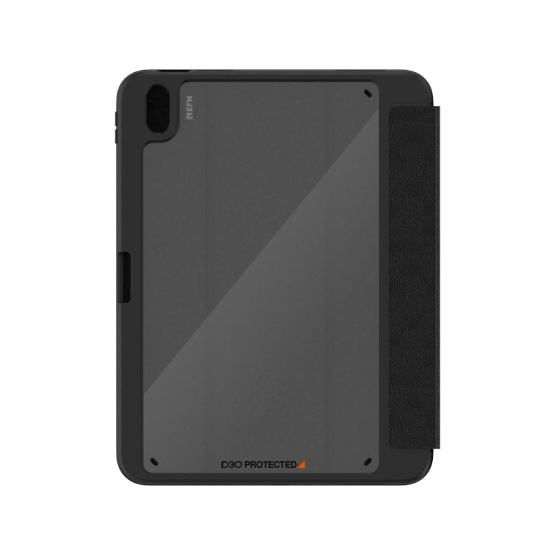 EFM Aspen Folio Case Armour with D3O &amp; E Leather for iPad 10.9 (2022) - Black