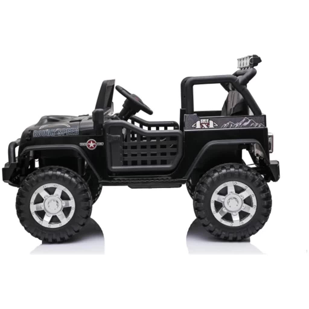 12 Jeep Inspired Ride On Car Kids Fairyland Adventure - Black