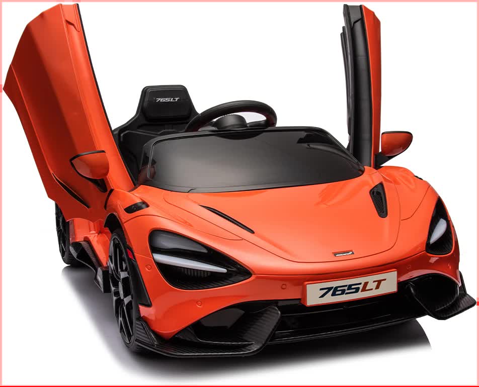 12V Licensed McLaren 765LT Kids Ride On Sports Electric Car