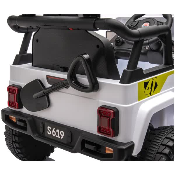 12V Kids Electric Ride On Jeep – White