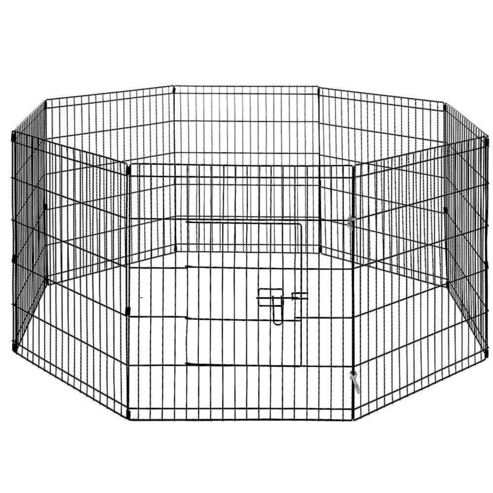 24&quot; 8 Panel Pet Dog Playpen Puppy Exercise Cage Enclosure Fence Play Pen