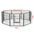 Extra Heavy Duty 8 Panel Pet Playpen Dog Cage Puppy Exercise Crate Enclosure Rabbit Fence