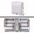 Portable Folding Picnic Camping Set BBQ Party Aluminium Table 4 Foldable Chairs