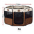 8 Panel Pet Dog Cat Crate Play Pen Bags Kennel Portable Tent Playpen Puppy Cage Extra Large Brown