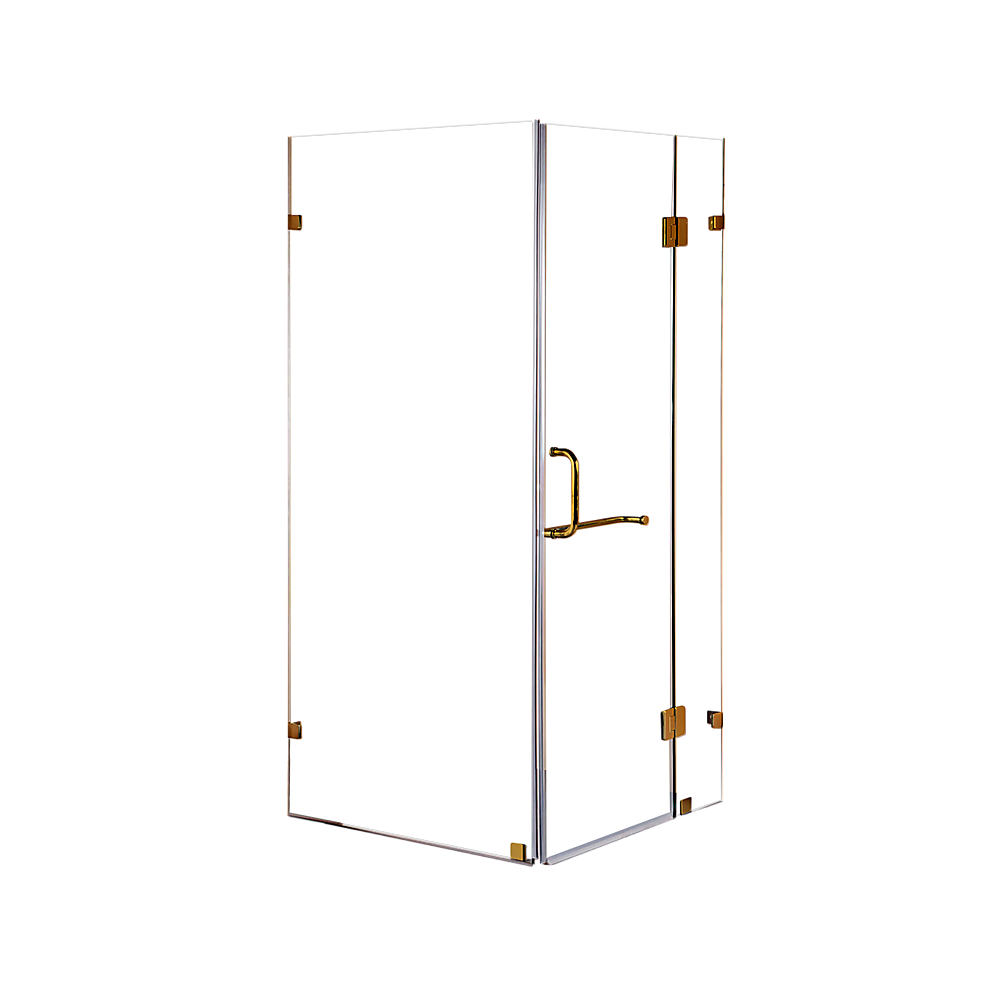 900 x 800mm Frameless 10mm Glass Shower Screen By Della Francesca