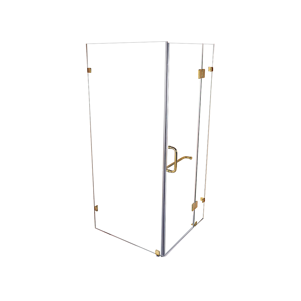 1000 x 1000mm Frameless 10mm Glass Shower Screen By Della Francesca