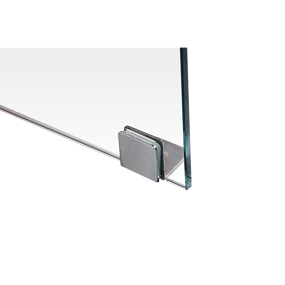 900 x 800mm Frameless 10mm Glass Shower Screen By Della Francesca