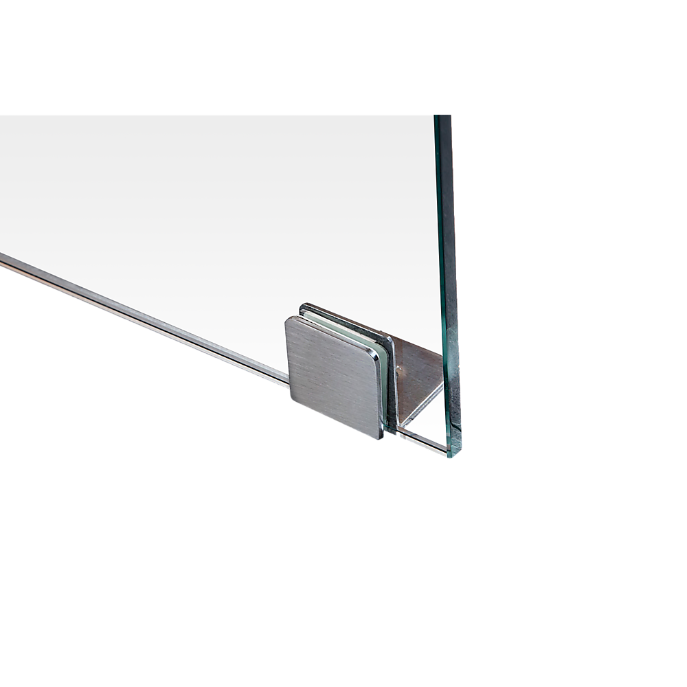 1100 x 700mm Frameless 10mm Glass Shower Screen By Della Francesca