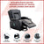 Recliner Chair Electric Massage Chair Lift Heated Leather Lounge Sofa Black