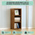 Bamboo Adjustable Shelf Bookcase Display Storage Rack Stand Livingroom Bedroom
