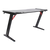 LED Gaming Desk Computer Table with Cup Holder Headphone Hook Cable Hole