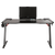 LED Gaming Desk Computer Table with Cup Holder Headphone Hook Cable Hole