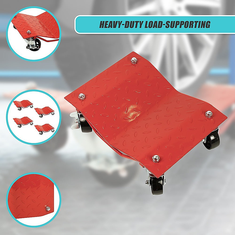 Auto Dolly Car Dolly Wheel Tire 12"x16" Skate 6000lb Repair Slide Set of (4)