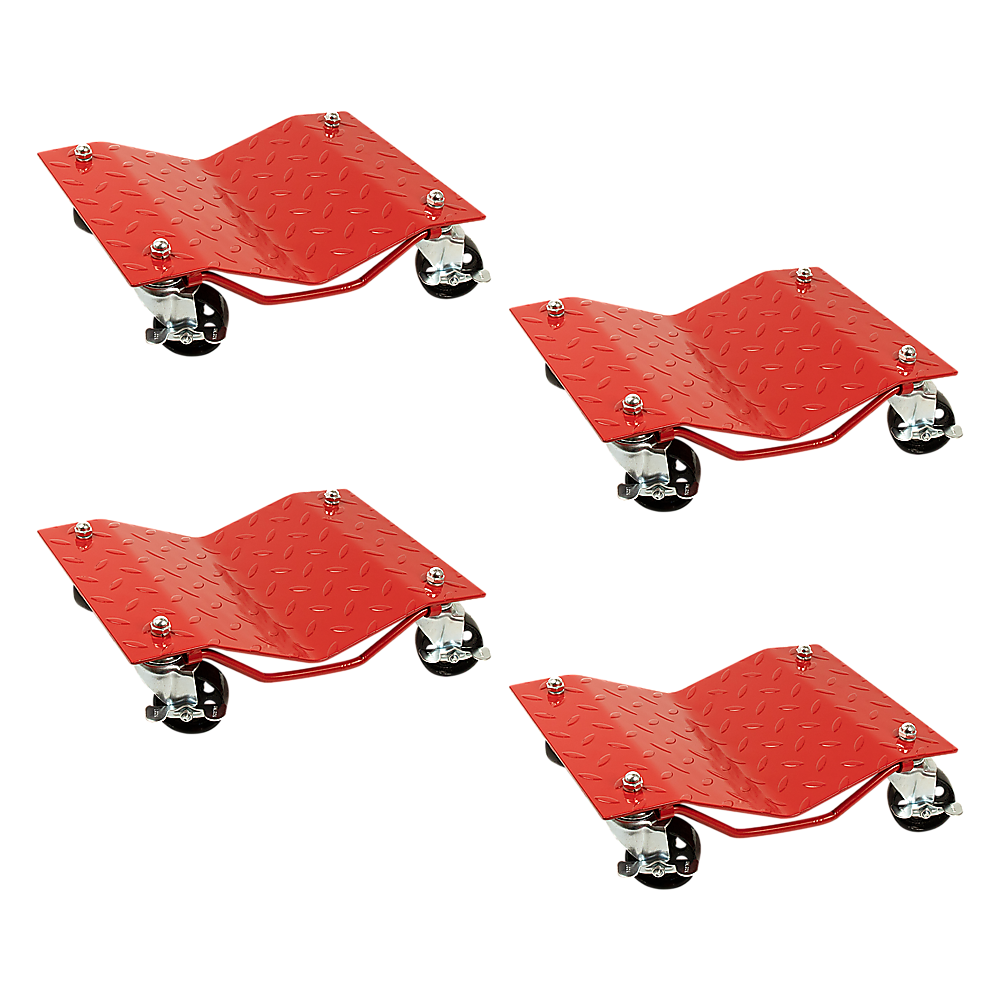 Auto Dolly Car Dolly Wheel Tire 12&quot;x16&quot; Skate 6000lb Repair Slide Set of (4)