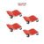 Auto Dolly Car Dolly Wheel Tire 12"x16" Skate 6000lb Repair Slide Set of (4)