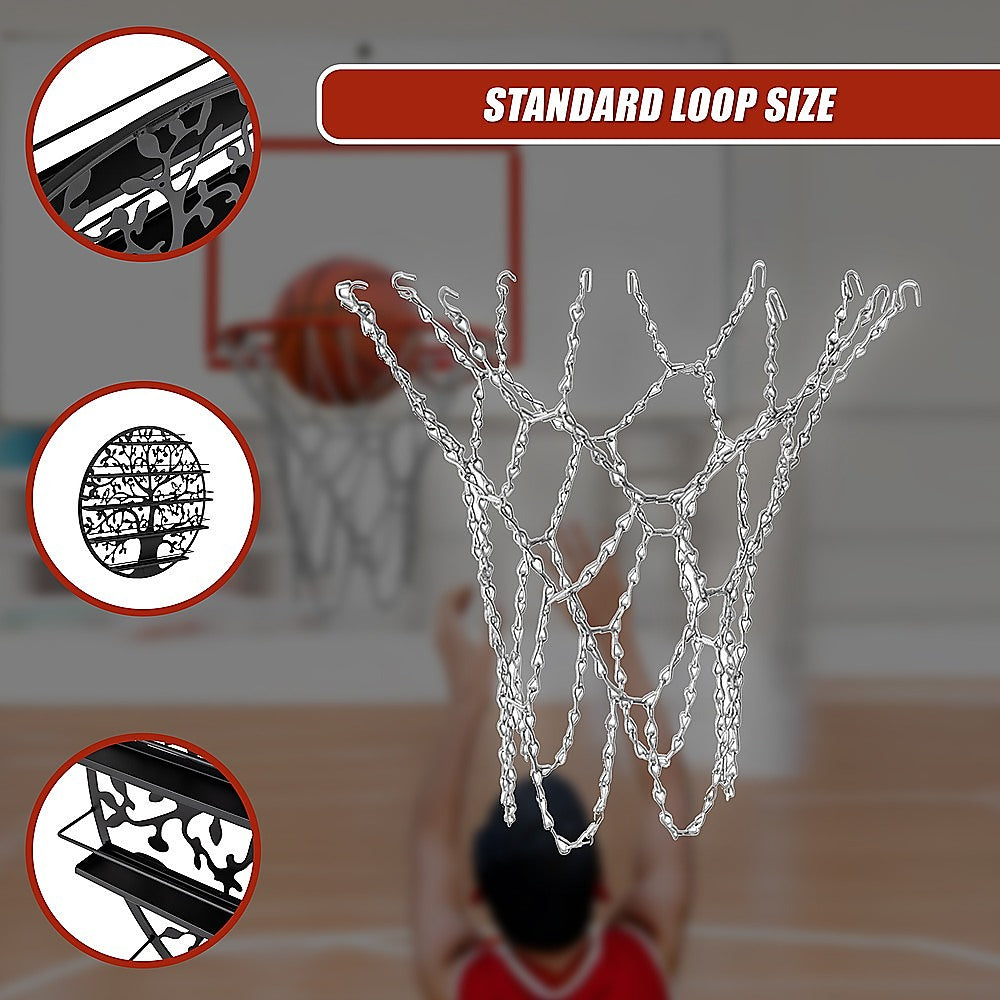 Heavy Duty Metal Pro Basketball Net Highly Durable Chain