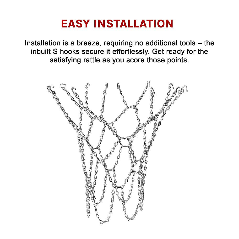 Heavy Duty Metal Pro Basketball Net Highly Durable Chain