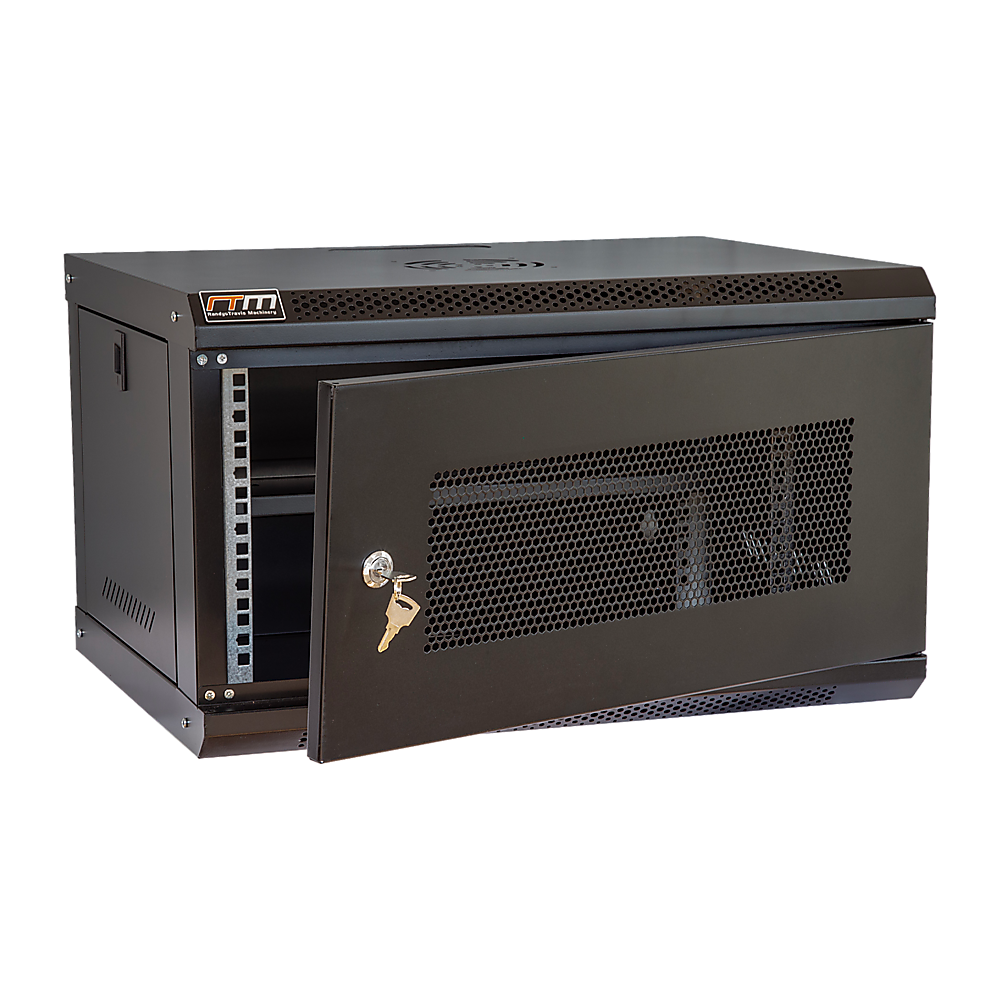 19&quot; 6U Wall Mount Network DVR NVR Data Cabinet Enclosure