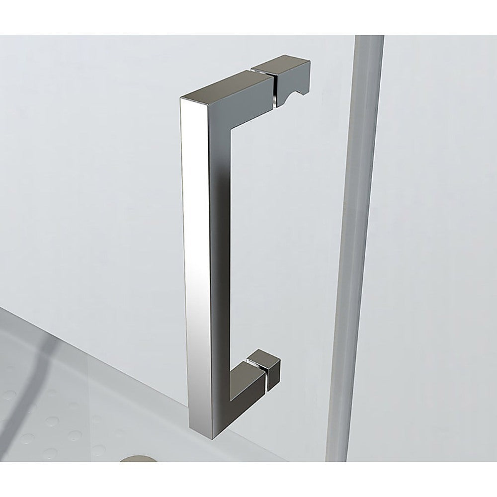 Adjustable 1800x800mm Single Door Corner Sliding Glass Shower Screen in Chrome