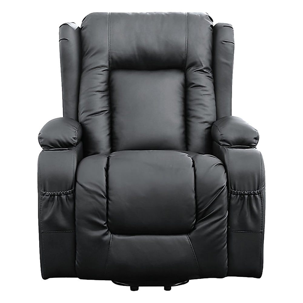 Lift Heated Leather Recliner Electric Massage Chair with USB port