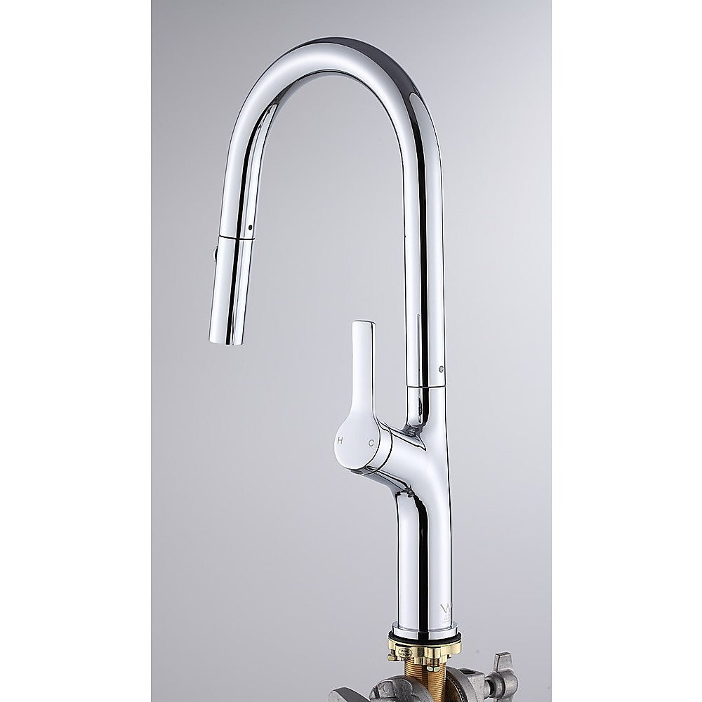 Kitchen Laundry Bathroom Basin Sink Pull Out Mixer Tap Faucet in Chrome