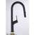 Kitchen Laundry Bathroom Basin Sink Pull Out Mixer Tap Faucet in Black