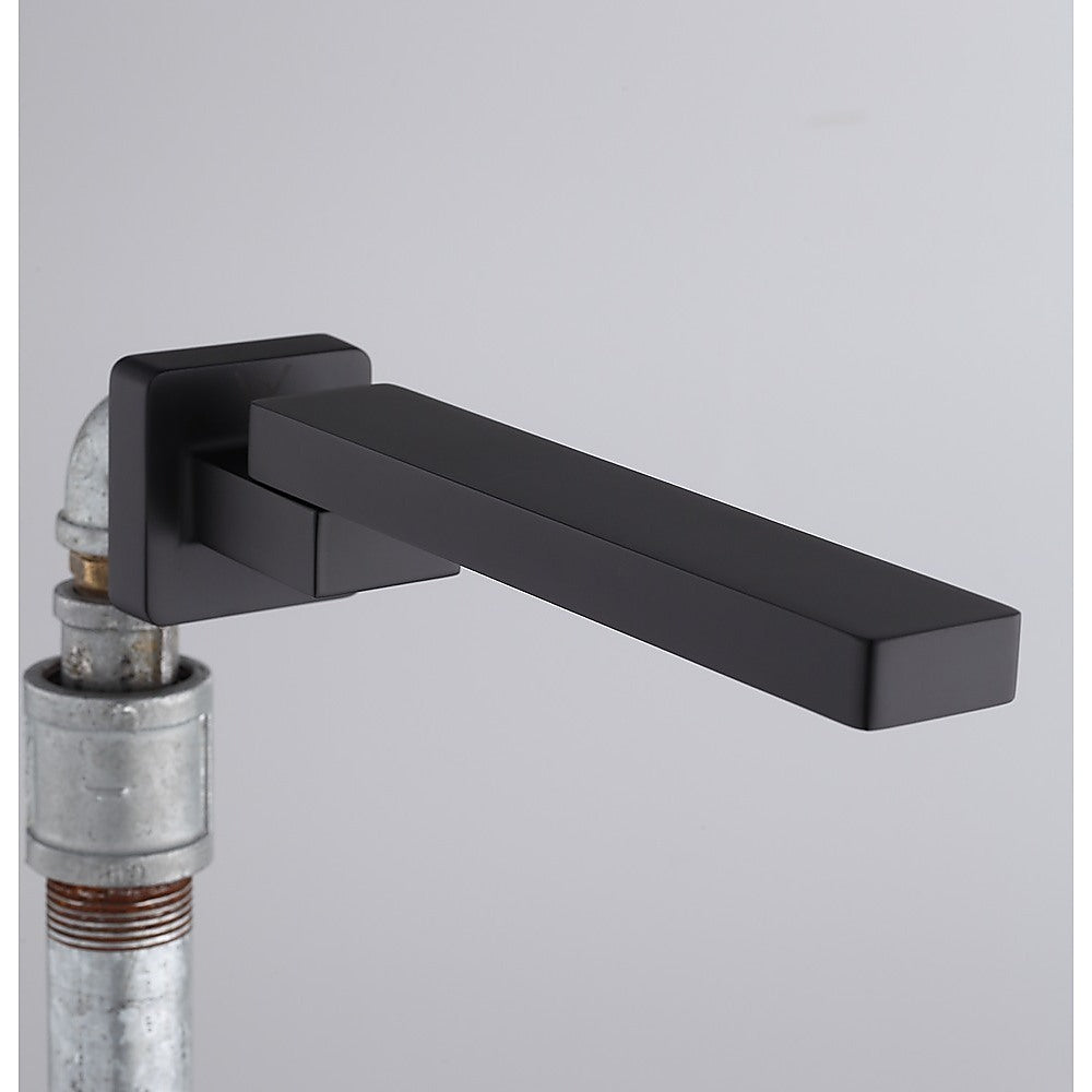 Bath In Wall Swivel Spout in Matte Black