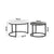 Set of 2 Coffee Table Round Marble Nesting Side End Table Furniture