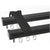 1.5m Double Curtain Tracks Aluminium Rail & Brackets For Both Curtain and Sheer with ceiling and wall accessories