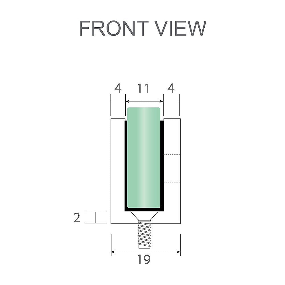 90cm Frameless Glass Bath Screen with Stainless Steel Brackets - Chrome