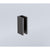 120cm Frameless Glass Bath Screen with Stainless Steel Brackets - Black