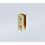 120cm Frameless Glass Bath Screen with Stainless Steel Brackets - Gold