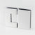 100cm Frameless Glass Bath Screen with Stainless Steel Brackets - White