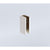 120cm Frameless Glass Bath Screen with Brass Brackets - Nickel