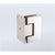 70cm Frameless Swing Bath Panel with Brushed Nickel Hardware
