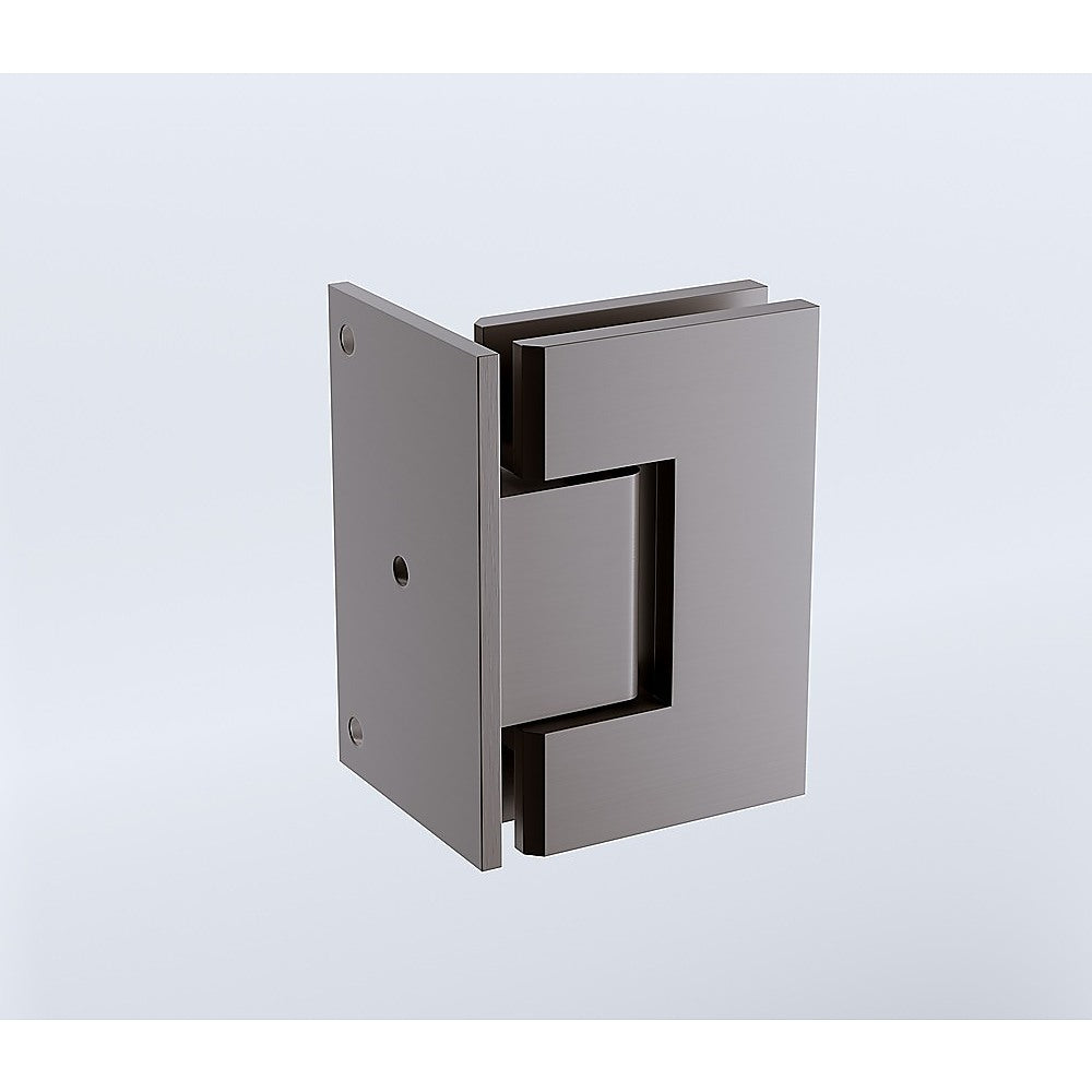 70cm Frameless Swing Bath Panel with Brushed Gunmetal Hardware